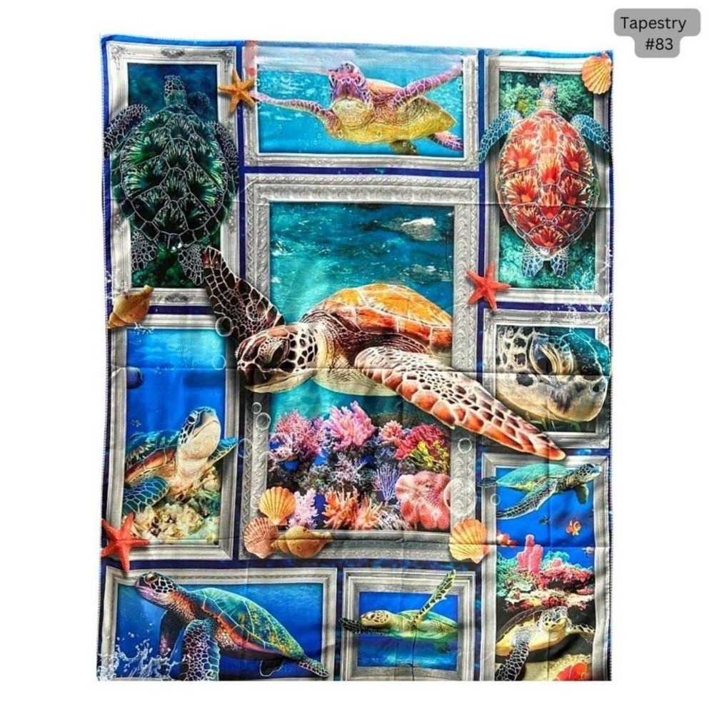 Sea Turtle Tapestrysea life Wall Art Gift‎ boho